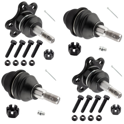 BOXI 4pcs Upper + Lower Ball Joints Fit for Chevrolet K1500 K2500 Suburban 1996 1997 1998 1999