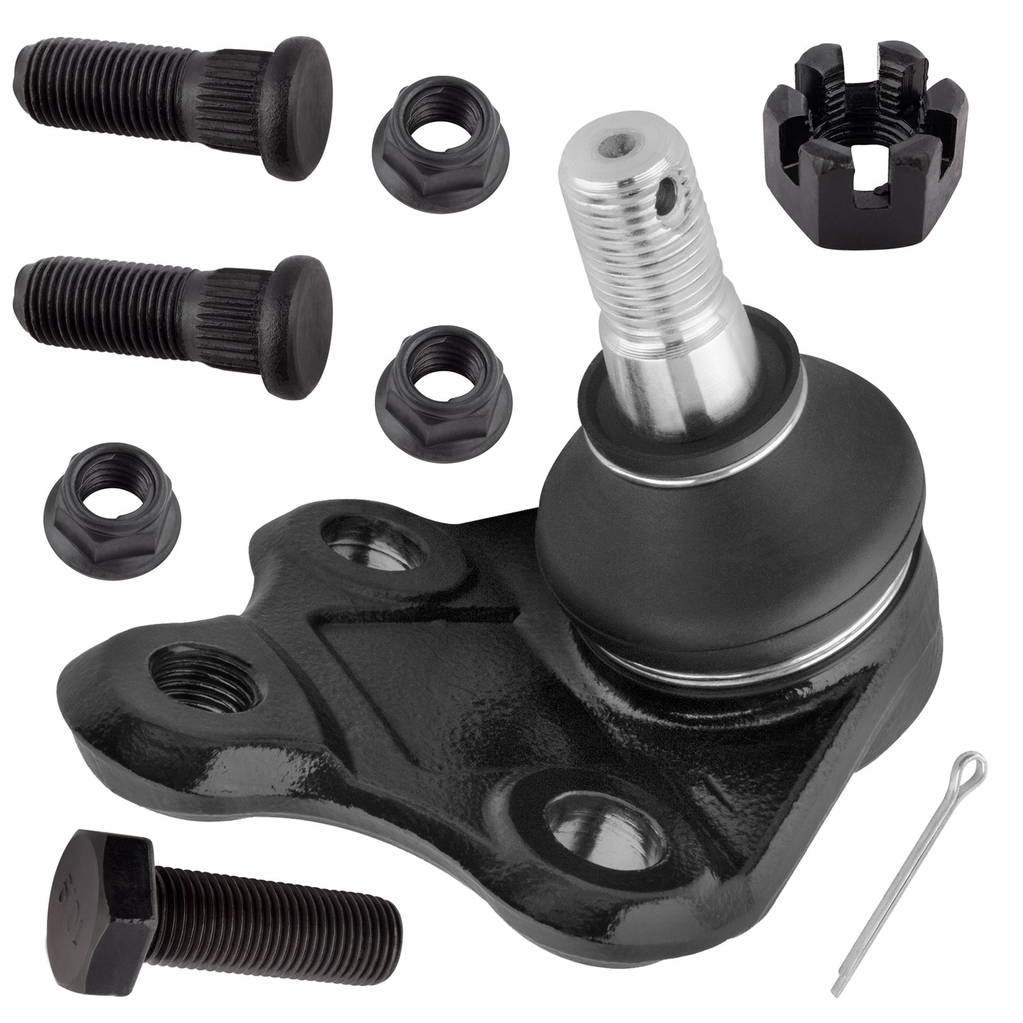BOXI (Set of 6) Front Lower Ball Joints + Front Outer Tie Rods + Front Stabilizer Sway Bar Links — product photo 9