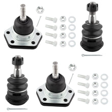 BOXI (Set of 4) Front Upper & Lower Ball Joints Fit for Chevrolet C10 Pickup G10 G20 P10 R10 R1500