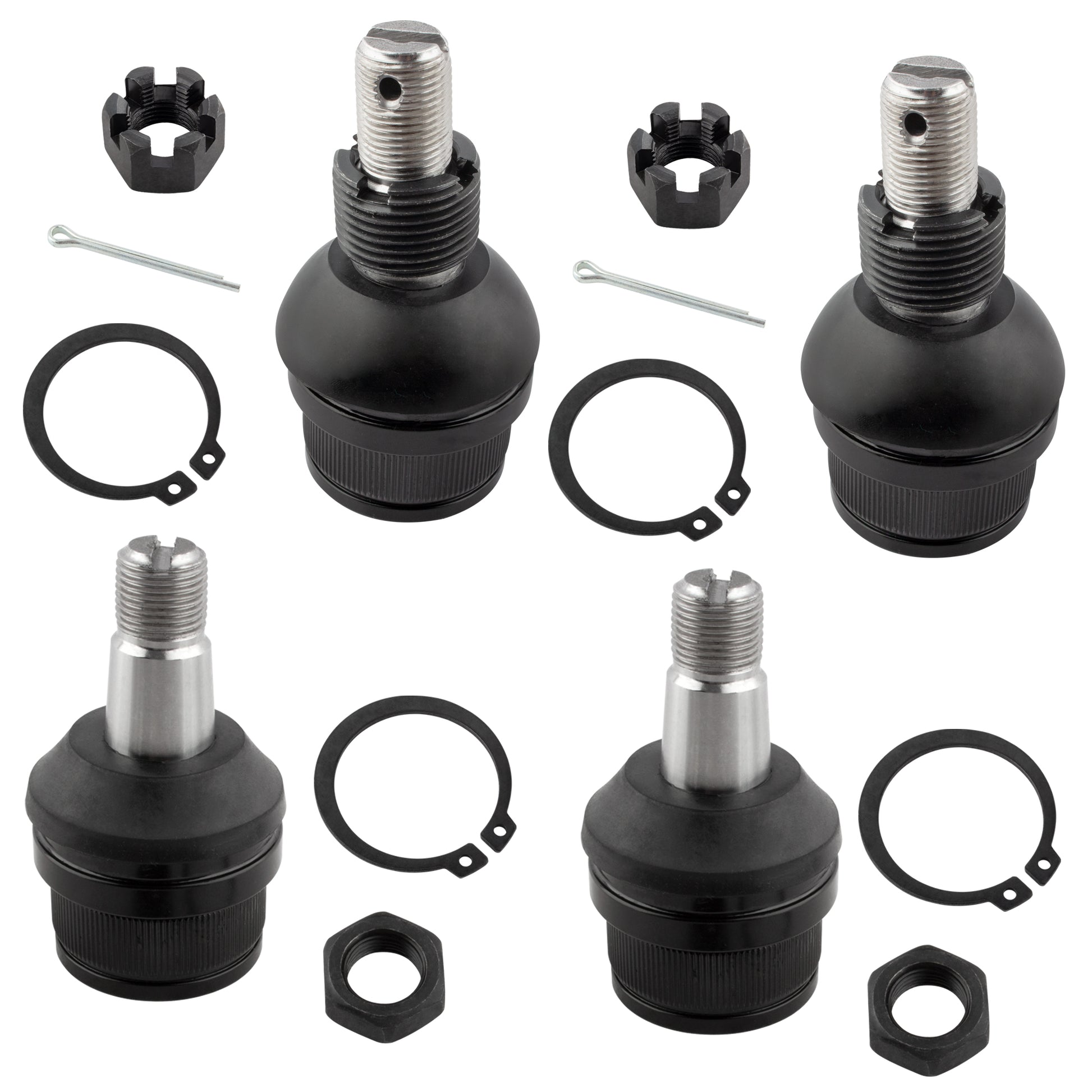 BOXI 4pcs Front Upper&Lower Ball Joints Fit for Chevy Blazer K10 K20 Pickup Suburban K5 Blazer V10