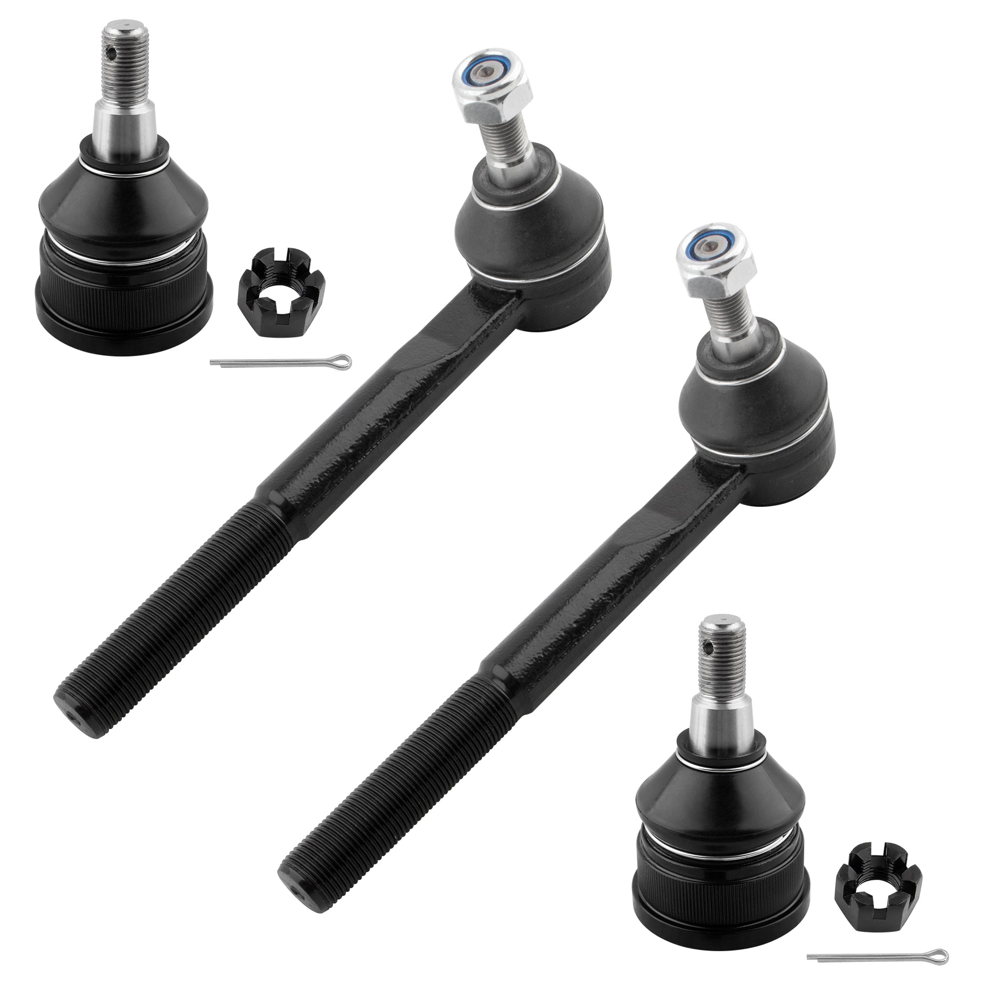 BOXI 4pc Front Lower Ball Joints Outer Tie Rod End Kit K6445 ES2836 for Chevy C1500 C2500 C3500