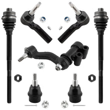 BOXI K500232 ES800901 EV800935 K400018 Front Lower Ball Joints Inner + Outer Tie Rods Idler Arm