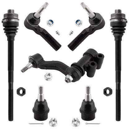 BOXI K500232 ES800901 EV800935 K400018 Front Lower Ball Joints Inner + Outer Tie Rods Idler Arm