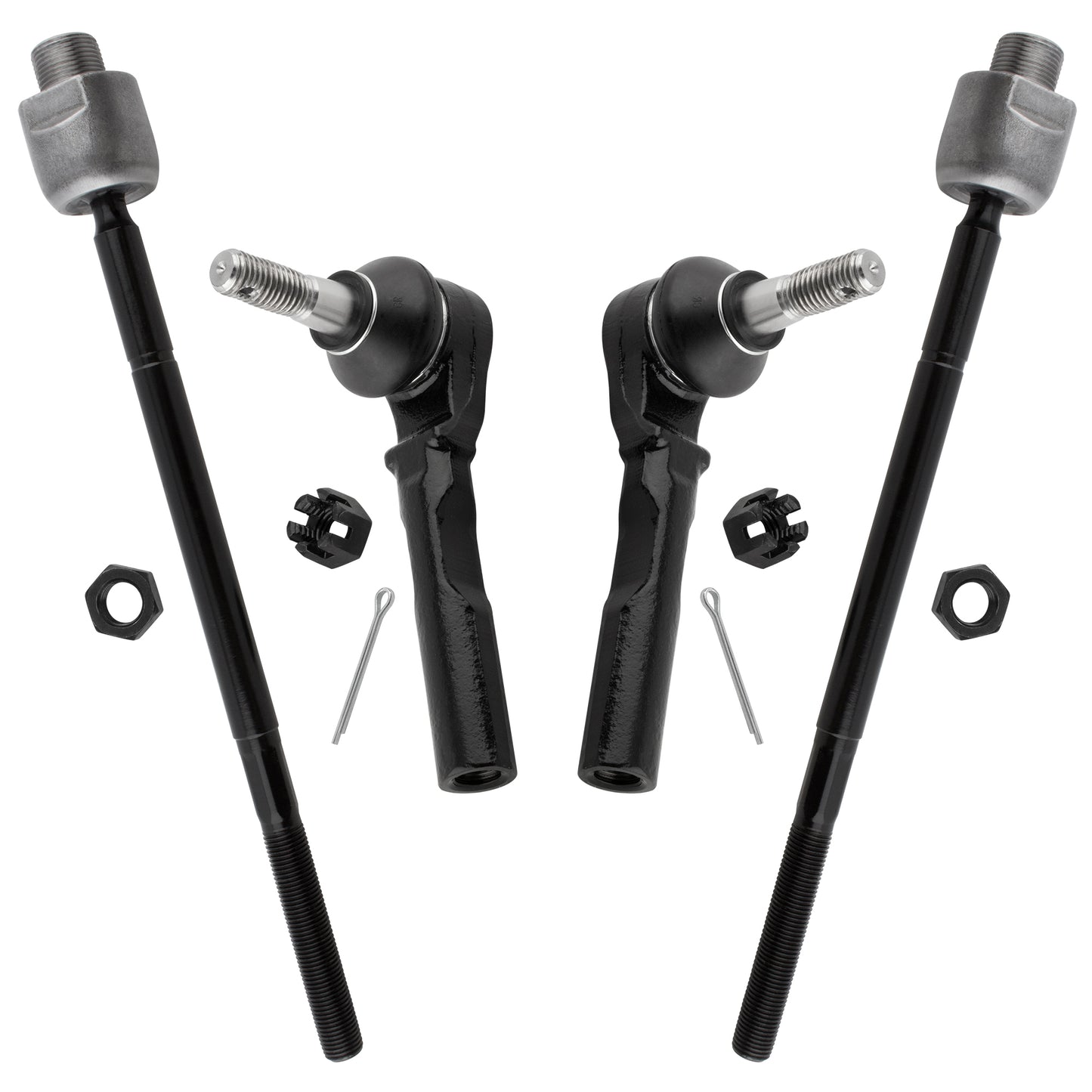 BOXI Front (2) Inner + (2) Outer Tie Rod Ends Fit for Chevrolet Chevy Express 1500 2003-2014 — product photo 7