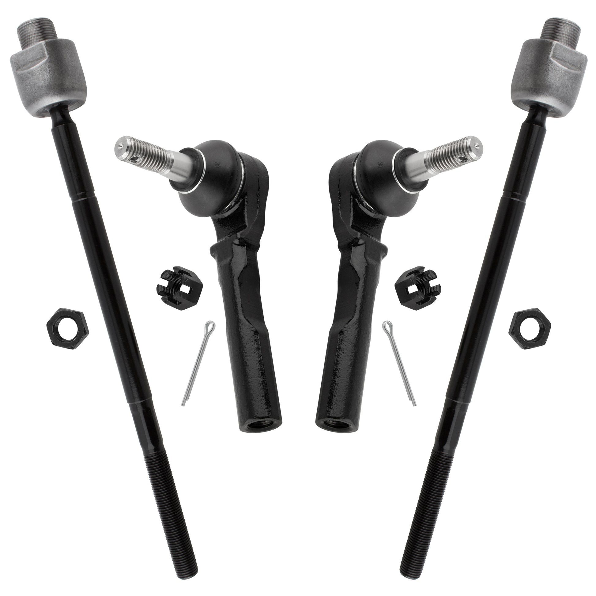 BOXI Front (2) Inner + (2) Outer Tie Rod Ends Fit for Chevrolet Chevy Express 1500 2003-2014 — product photo 7