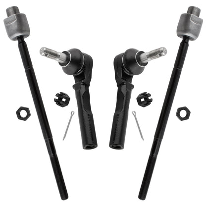 BOXI Front (2) Inner + (2) Outer Tie Rod Ends Fit for Chevrolet Chevy Express 1500 2003-2014 — product photo 7