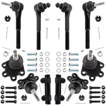 BOXI (Set of 10) Front Inner & Outer Tie Rod Ends + Upper & Outer Lower Ball Joints + Adjusting