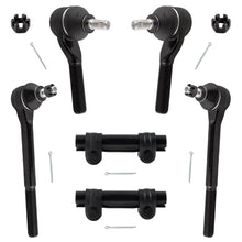BOXI 4WD 6pc Front Inner & Outer Tie Rods + Adjusting Sleeves Fit for Chevrolet Blazer 1995-1998