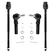 BOXI (Set of 4) Front Inner & Outer Tie Rod Ends Fit for Chevrolet Impala Monte Carlo for Buick