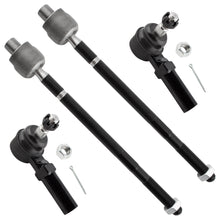 BOXI 4pcs Front Inner Outer Tie Rod Ends Fit for Chevrolet Corvette 1997 1998 1999 2000 2001 2002