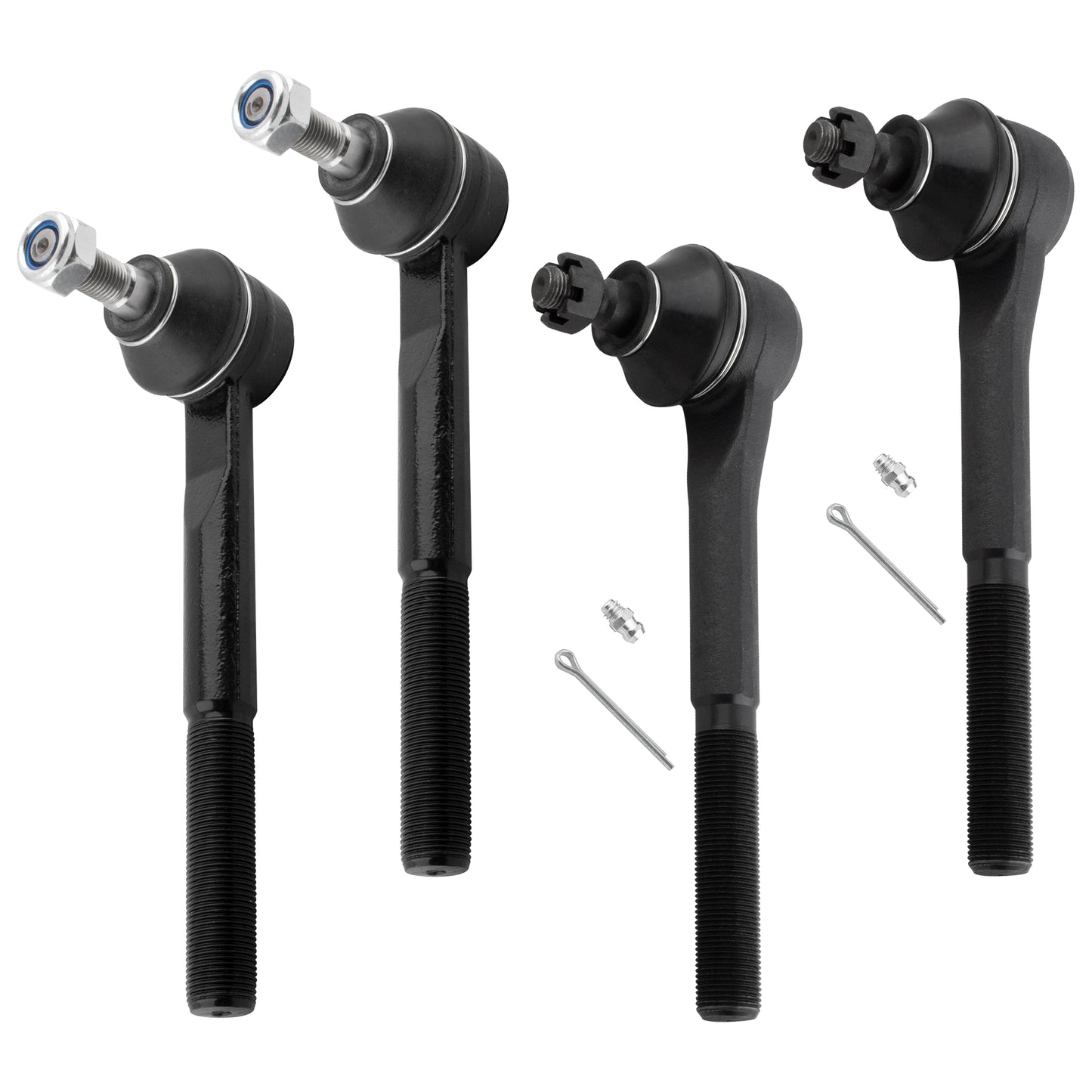 BOXI 4pc Inner Outer Tie Rod Ends Fit for Chevrolet for GMC K1500 K2500 K3500 1988-1999
