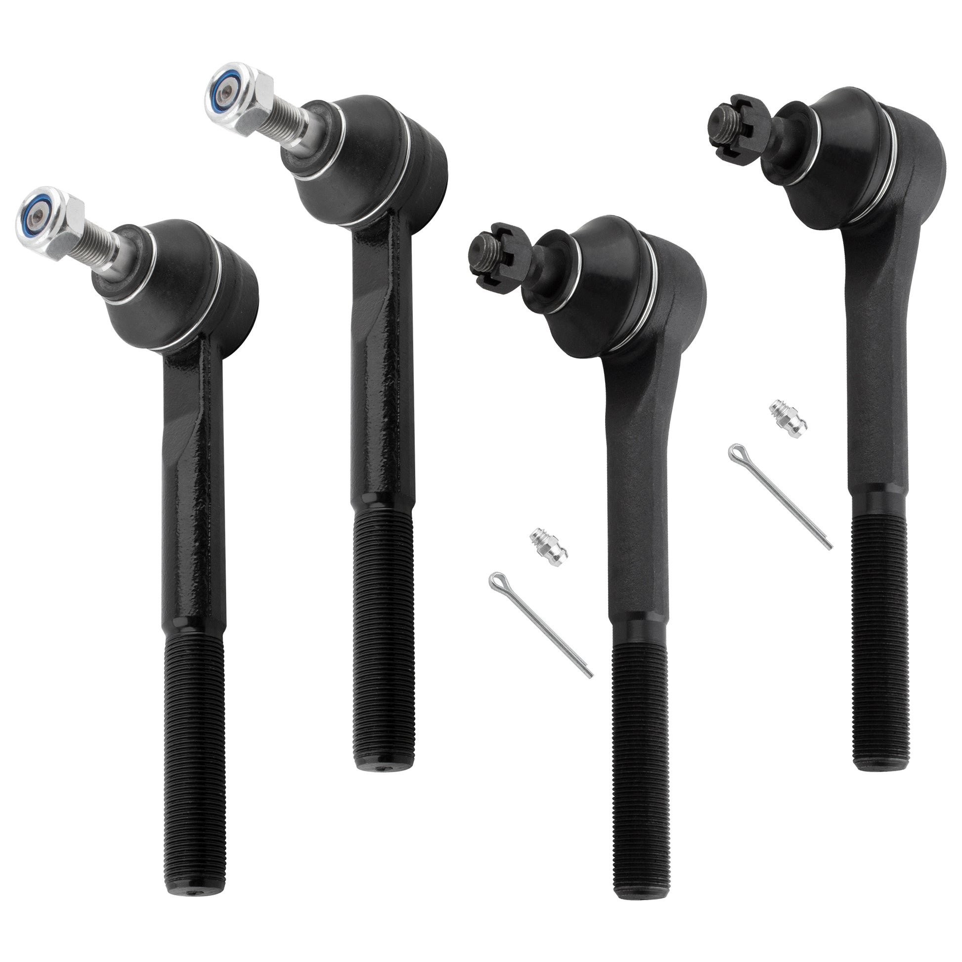 BOXI 4pc Inner Outer Tie Rod Ends Fit for Chevrolet for GMC K1500 K2500 K3500 1988-1999