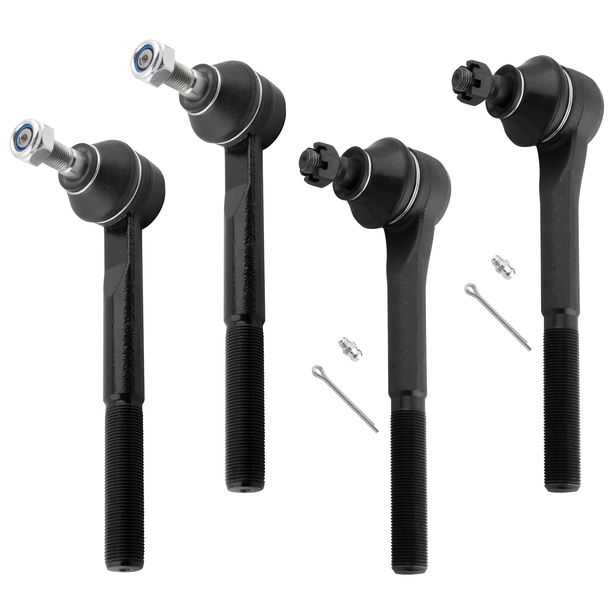 BOXI 4pc Inner Outer Tie Rod Ends Fit for Chevrolet for GMC K1500 K2500 K3500 1988-1999