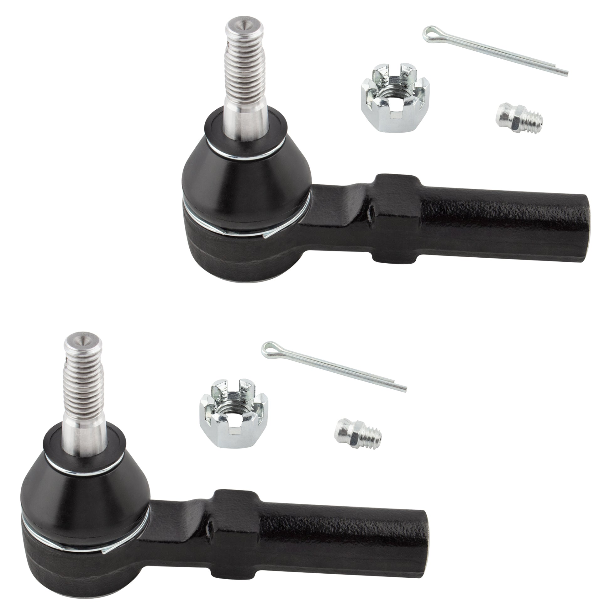 BOXI (Set of 2) Front Driver and Passenger Side Outer Tie Rods Fit for Chevrolet Chevy Camaro 2010