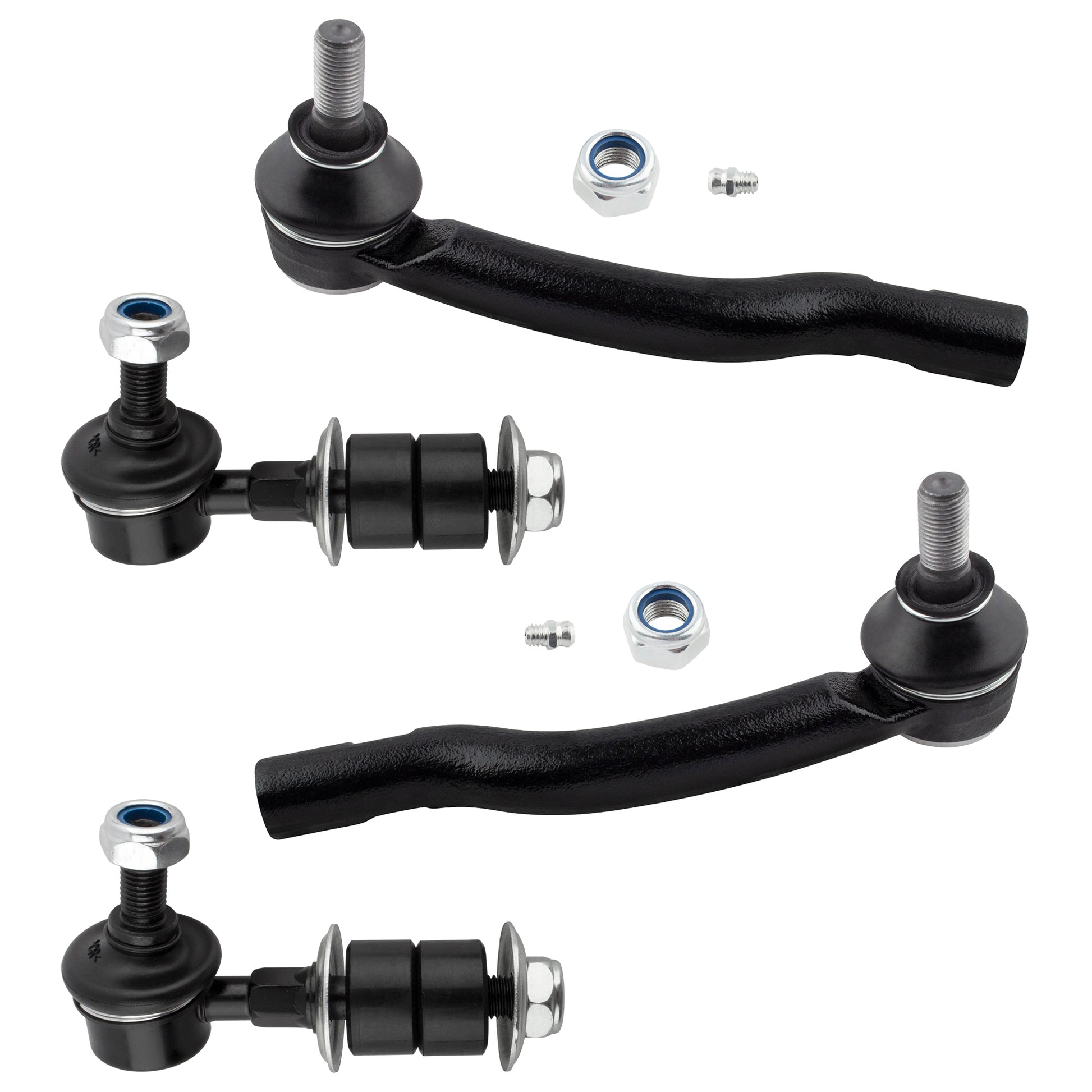 BOXI (Set of 4) Front Outer Tie Rod Sway Bar End Links Fit for Chevrolet Tracker 1999 2000 2001