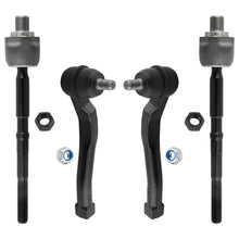 BOXI (Set of 4) Front Inner & Outer Tie Rods Fit for Chevrolet Aveo Aveo5 2006-2011