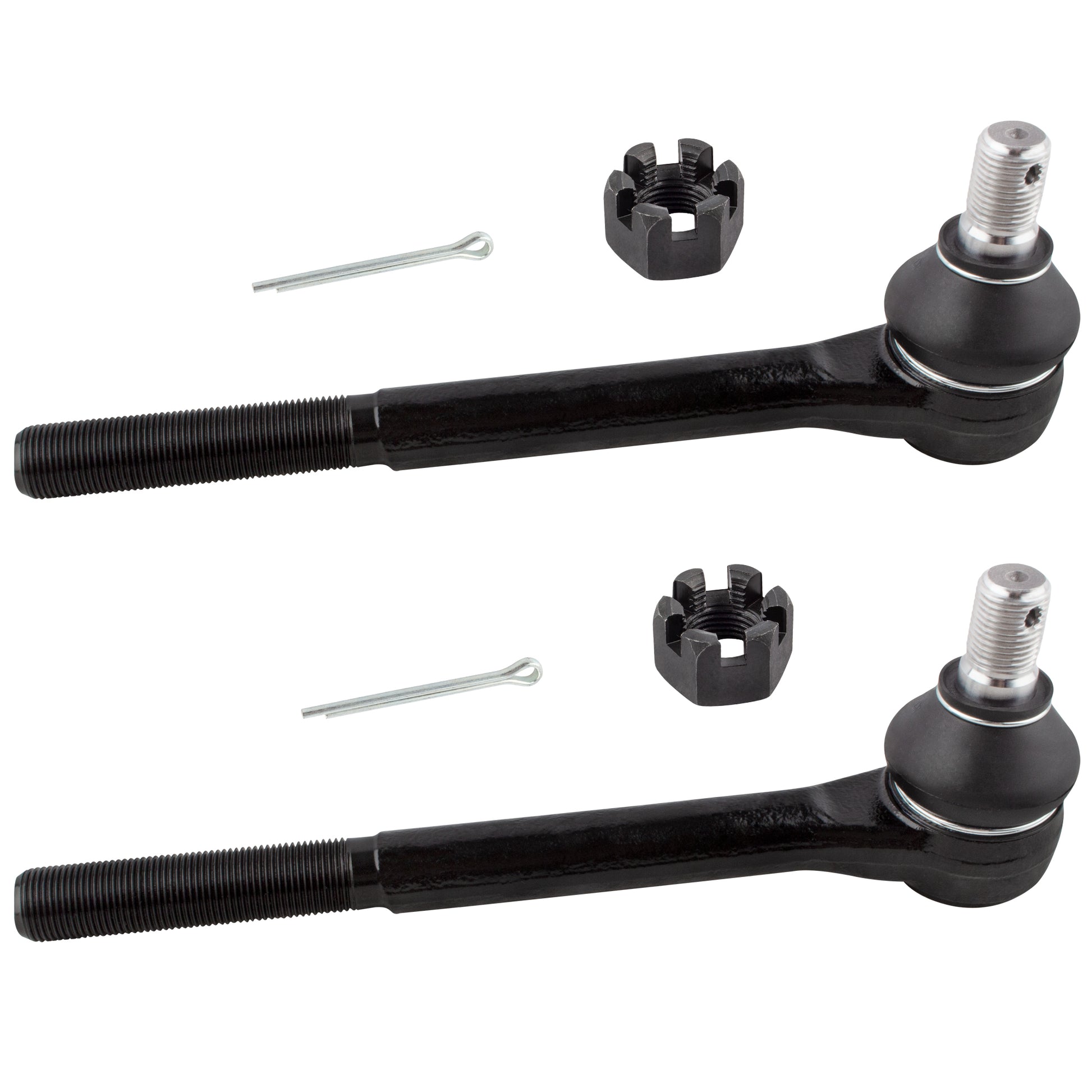 BOXI (Set of 2) Front Outer Tie Rod Ends Fit for Chevrolet Chevy for GMC Suburban C10 C20 R10 R20
