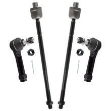 BOXI (Set of 4) Front Inner Outer Tie Rods Fit for Chevrolet Venture 1997-2005