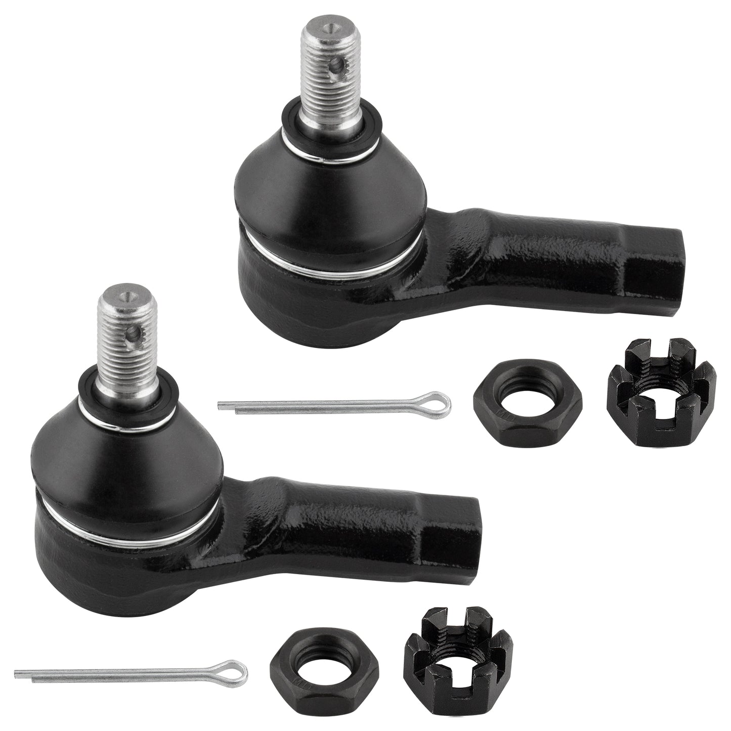 BOXI (Set of 2) Front Outer Tie Rod End Links Fit for Suzuki Esteem 1995 1996 1997 1998 1999 2000