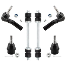 BOXI 6pcs Front Outer Tie Rod End Lower Ball Joint Sway Bar Link Fit for Chevrolet Silverado