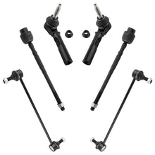 BOXI (Set of 6) Front Inner & Outer Tie Rod Ends + Sway Bar Links for Chevrolet Malibu 2004-2012