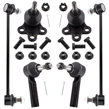 BOXI 2x Front Sway Bar Links + 2x Outer Tie Rods + 2x Lower Ball Joints Fit for Chevrolet Equinox