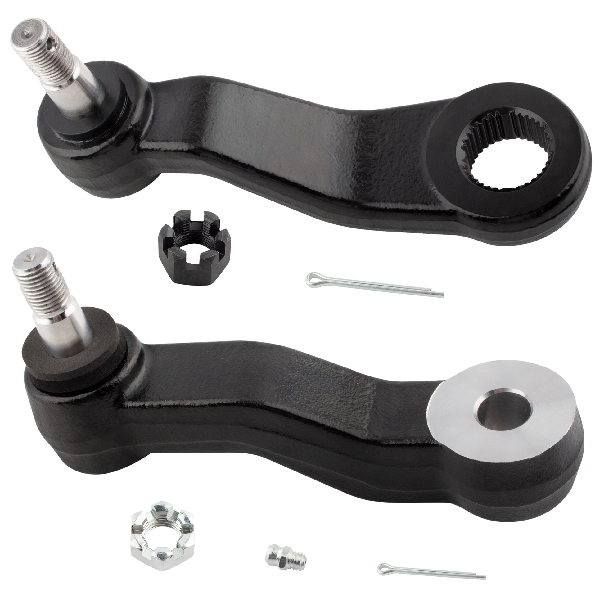 BOXI (Set of 2) Front Idler + Pitman Arm Fit for Cadillac Escalade ESV EXT for Chevrolet GMC