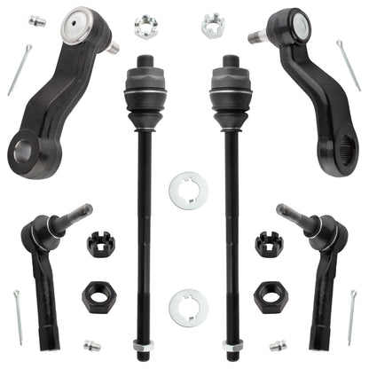BOXI ES3488 ES3493 K6534 K6536 Front Inner Outer Tie Rod + Idler Arm Pitman Arm Suspension Parts