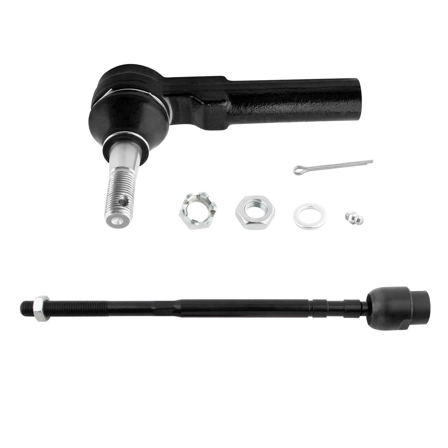 BOXI (Set of 2) Front Inner & Outer Tie Rod End Fit for Buick Allure Century Lacrosse Regal