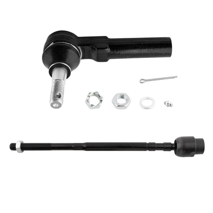 BOXI (Set of 2) Front Inner & Outer Tie Rod End Fit for Buick Allure Century Lacrosse Regal