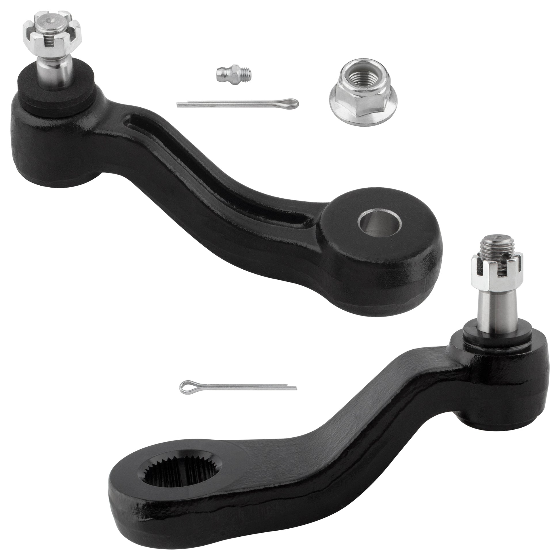 BOXI (Set of 2) Front Steering Pitman & Idler Arm Fit for Cadillac Escalade 1999-2000