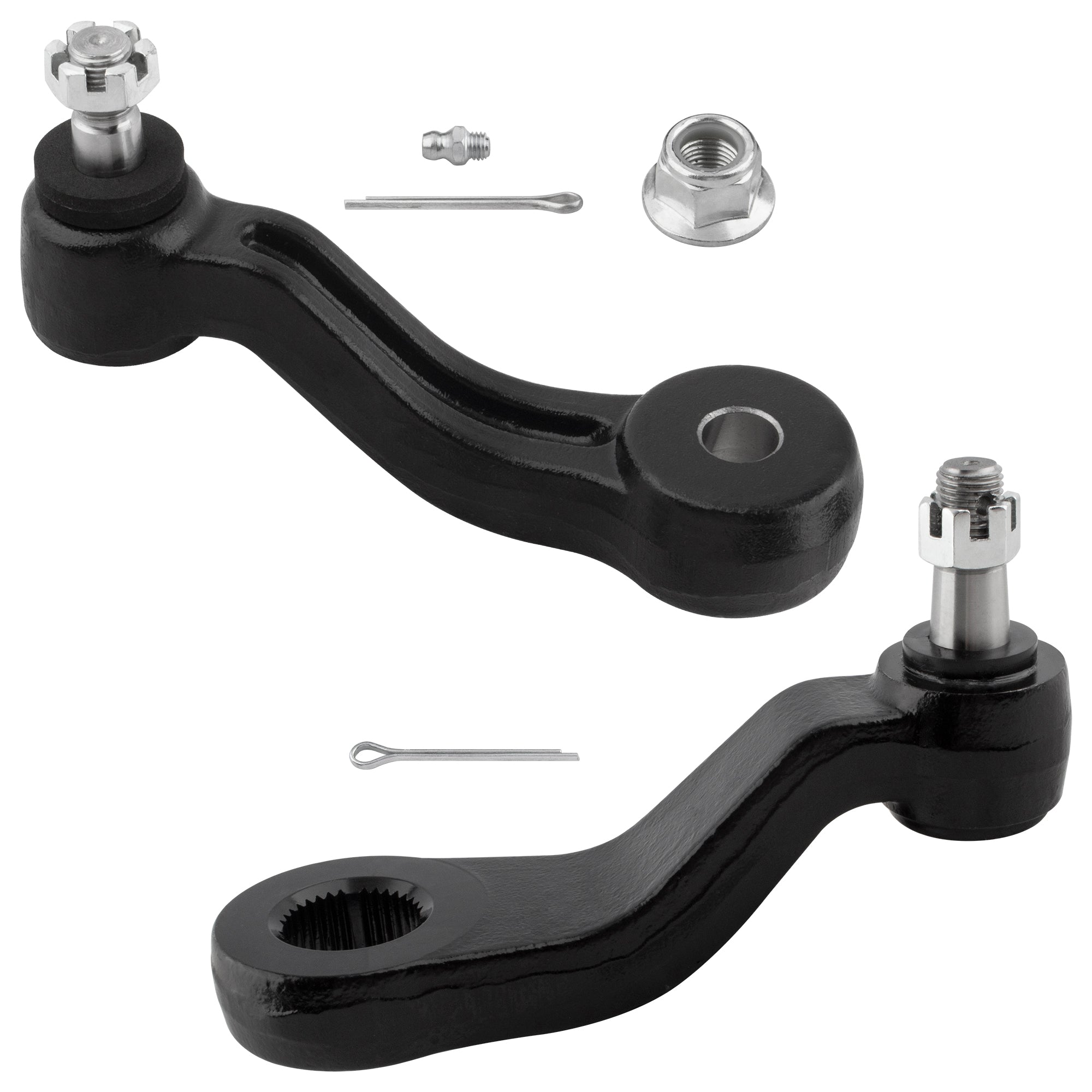 BOXI (Set of 2) Front Steering Pitman & Idler Arm Fit for Cadillac Escalade 1999-2000
