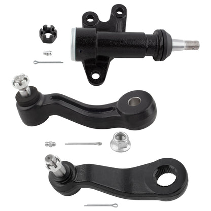 BOXI 3pcs Front Idler Bracket Assembly + Idler Arm + Pitman Arm Fit for Cadillac Escalade