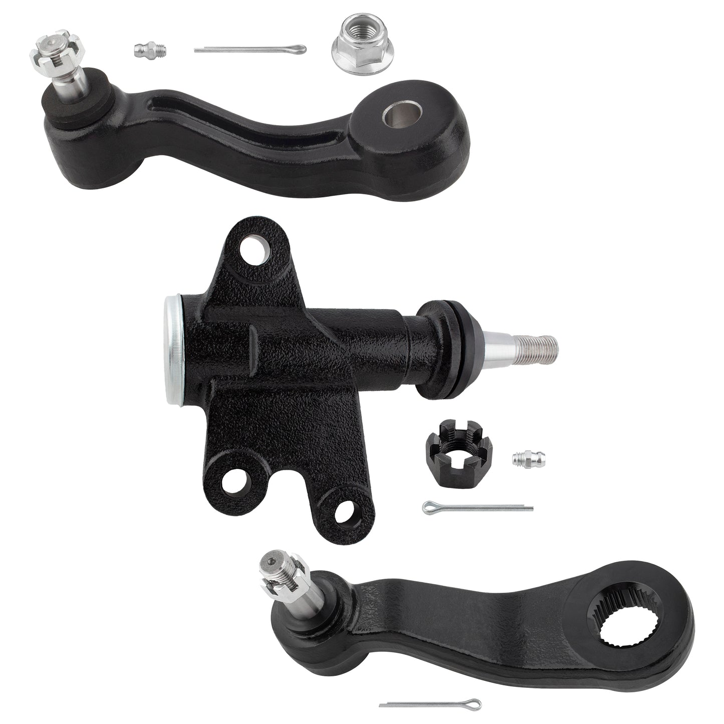 BOXI 3pcs Front Idler Bracket Assembly + Idler Arm + Pitman Arm Fit for Cadillac Escalade — product photo 2