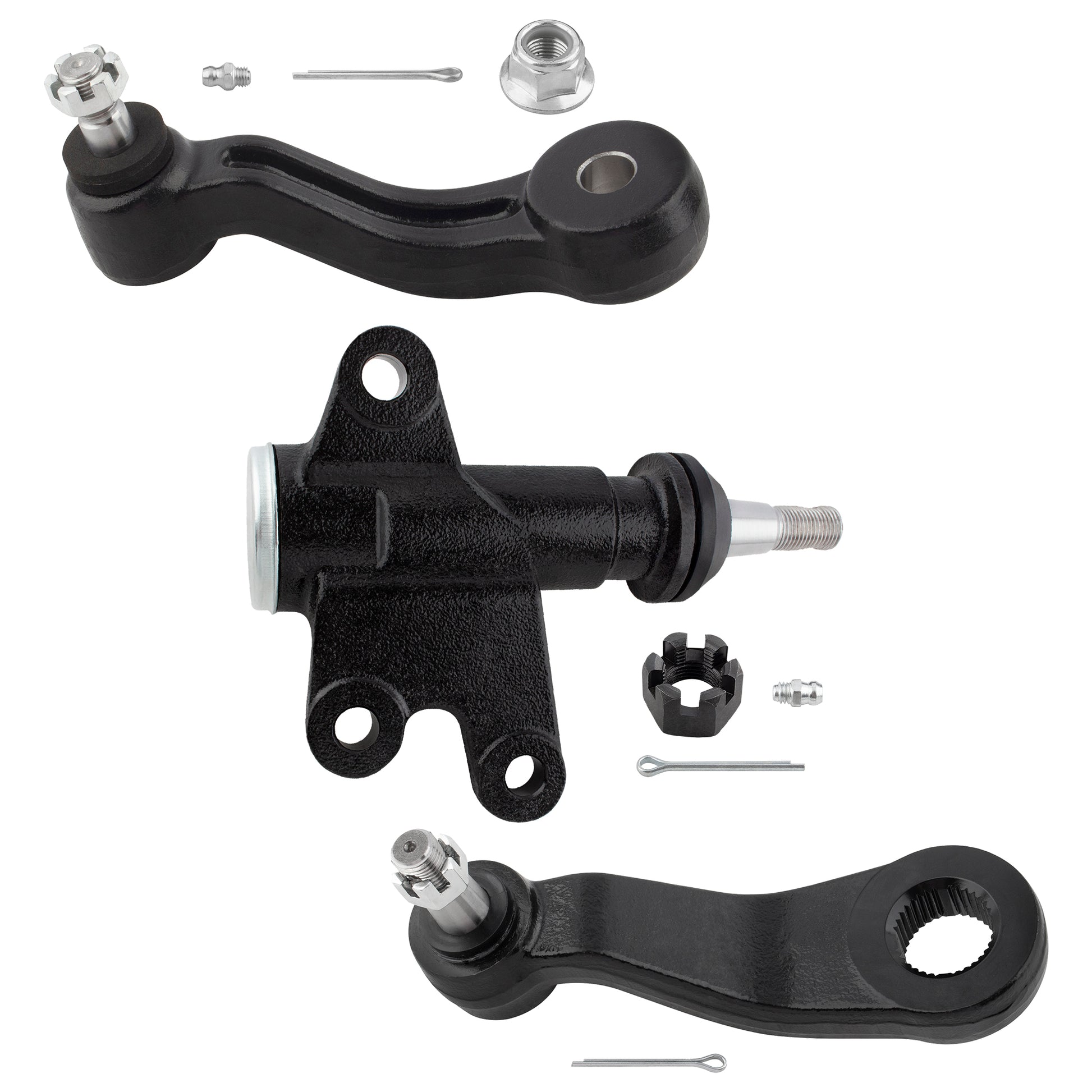 BOXI 3pcs Front Idler Bracket Assembly + Idler Arm + Pitman Arm Fit for Cadillac Escalade — product photo 2