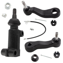 BOXI (Set of 3) Front Idler Arm + 3 Groove Pitman Arm + Idler Bracket Pivot Fit for Chevrolet GMC