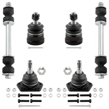 BOXI (Set of 6) Front Upper & Lower Ball Joints + Sway Bar End Links Kit for Chevrolet S10 Pickup