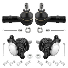 BOXI (Set of 4) Front Outer Tie Rod Ends Upper Ball Joints Fit for Isuzu Pickup 1981 1982 1983 1984