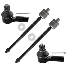 BOXI (Set of 4) Front Inner and Outer Tie Rod End Links Fit for Chevrolet Chevy Metro 1998 1999