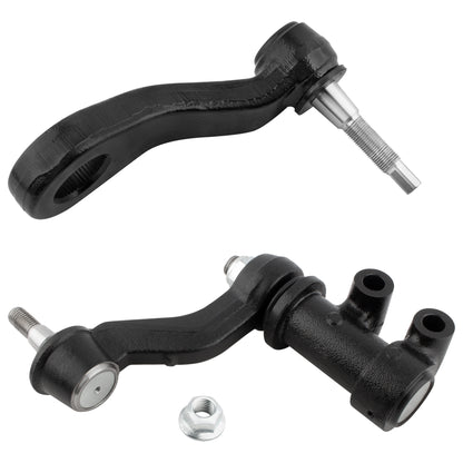 BOXI (Set of 2) Front Steering Pitman Arm + Idler Arm Assembly Fit for Chevrolet Silverado GMC