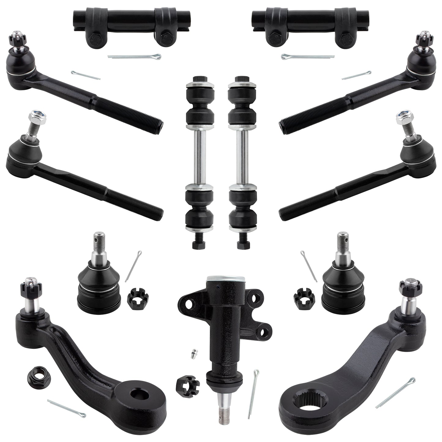 BOXI 13pc Front Tierod Sway Bar Ball Joint Idler Arm Fit for Chevrolet for GMC C1500 C2500 Suburban