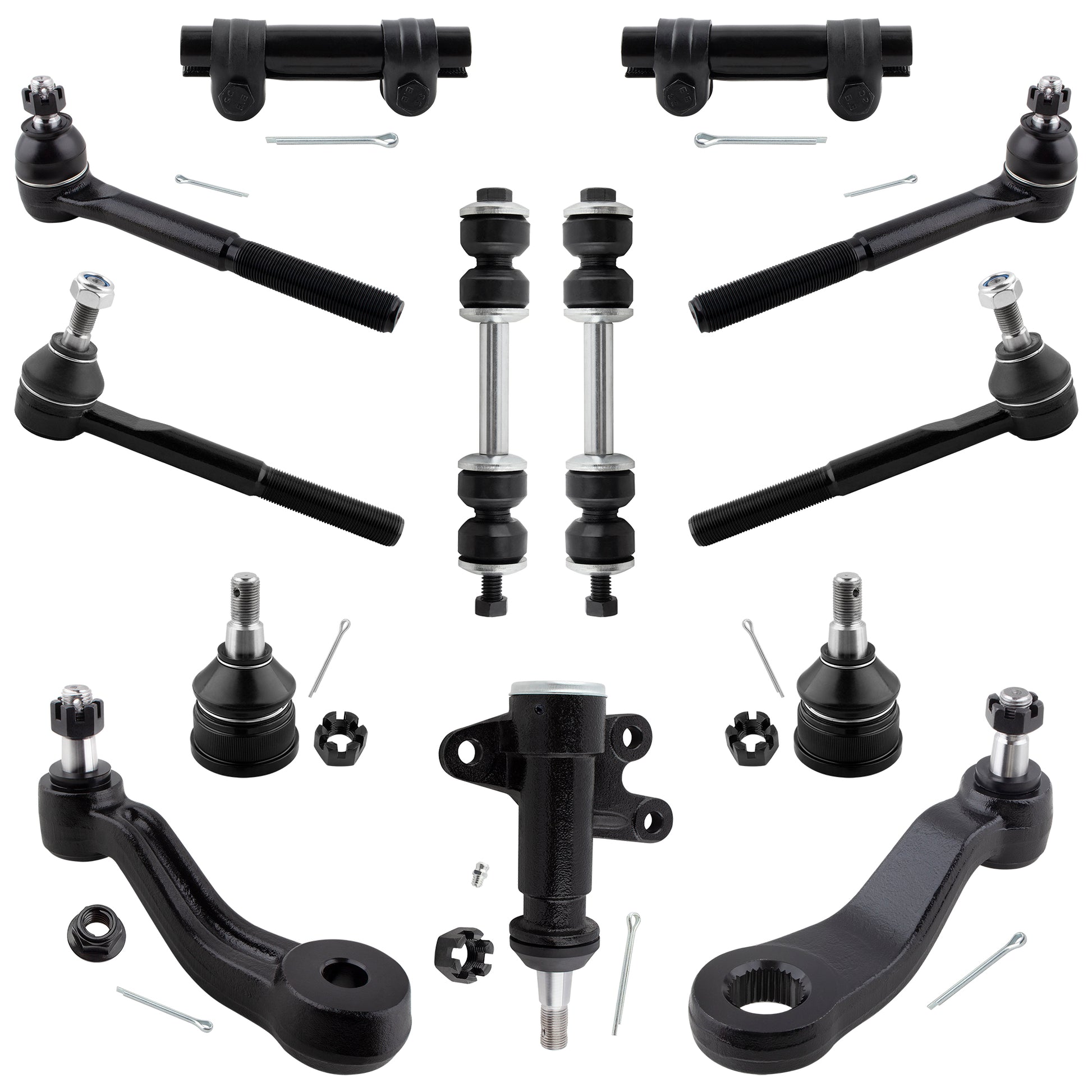 BOXI 13pc Front Tierod Sway Bar Ball Joint Idler Arm Fit for Chevrolet for GMC C1500 C2500 Suburban