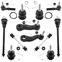BOXI 12pcs Front Tie Rods Ball Joints Sway Bar Pitman Idler Arm Fits for Chevrolet Silverado