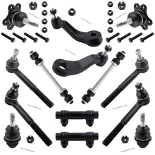 BOXI (Set of 14) Front Pitman Idler Arm Sway Bars Ball Joints Tie Rods Kit Fits for Chevrolet