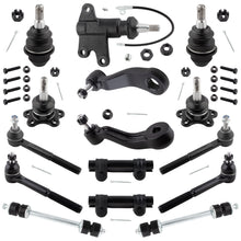 BOXI 15pcs Front Tie Rods Ball Joints Sway Bar Pitman Idler Arm Kit Fits for Chevrolet for GMC