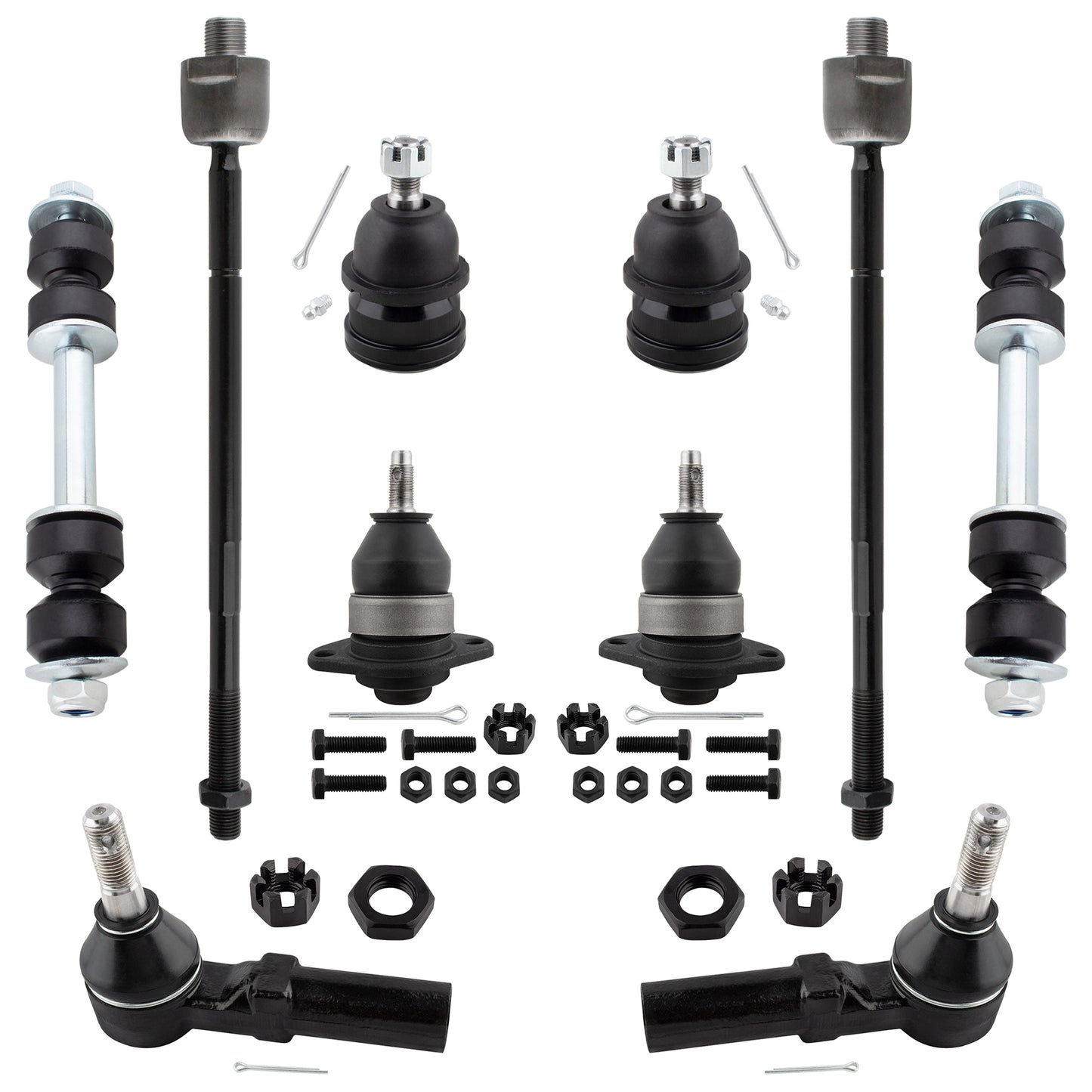 BOXI (Set of 10) K6462 K6145T ES3238 EV260 K6217 Front Tie Rod Ends Ball Joints Sway Bar End Links