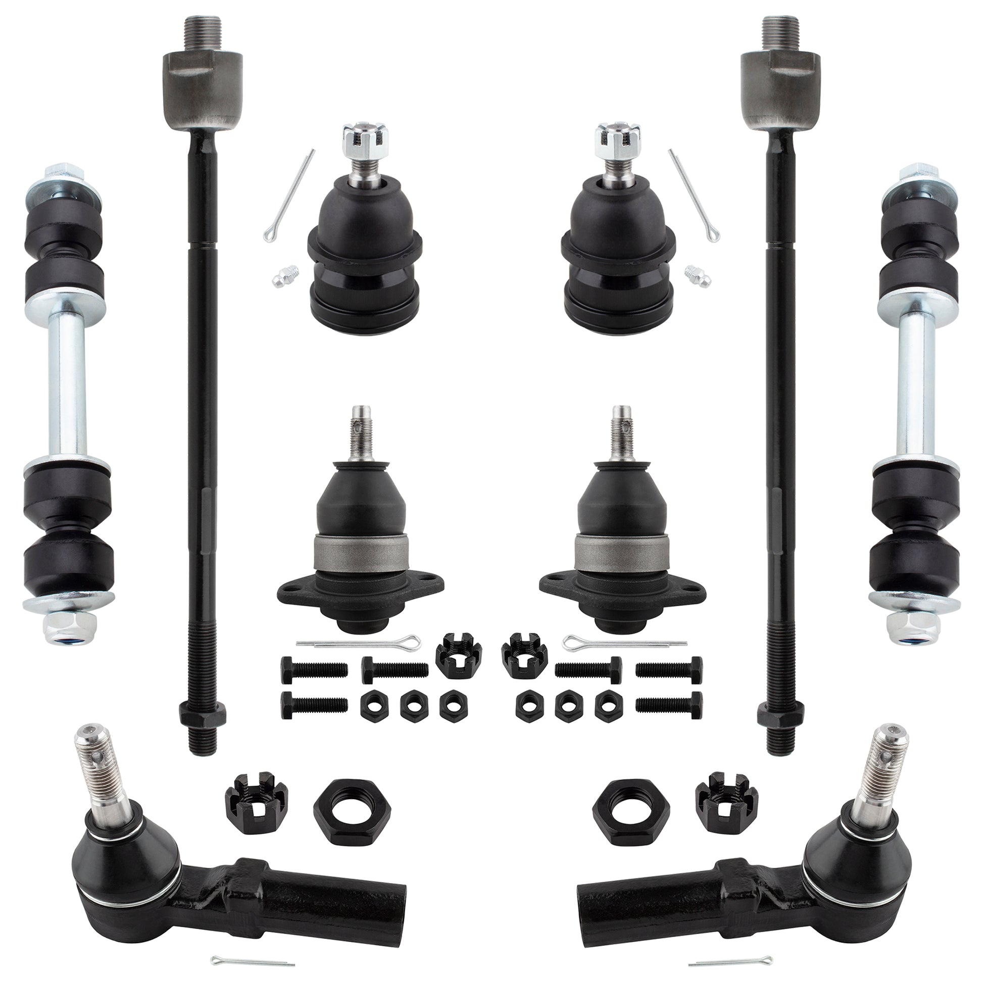 BOXI (Set of 10) K6462 K6145T ES3238 EV260 K6217 Front Tie Rod Ends Ball Joints Sway Bar End Links