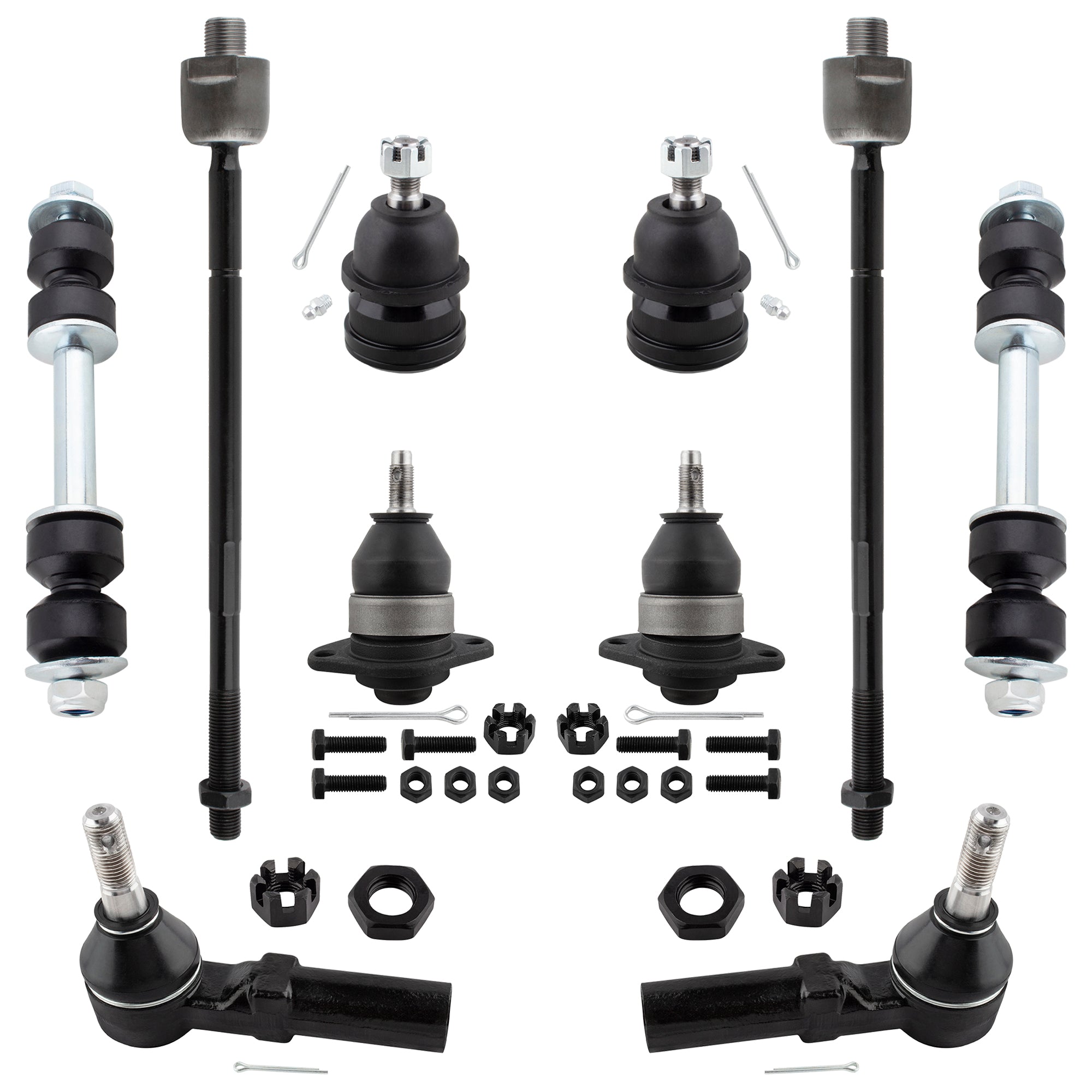 BOXI (Set of 10) K6462 K6145T ES3238 EV260 K6217 Front Tie Rod Ends Ball Joints Sway Bar End Links