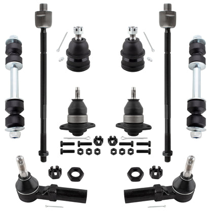 BOXI (Set of 10) K6462 K6145T ES3238 EV260 K6217 Front Tie Rod Ends Ball Joints Sway Bar End Links