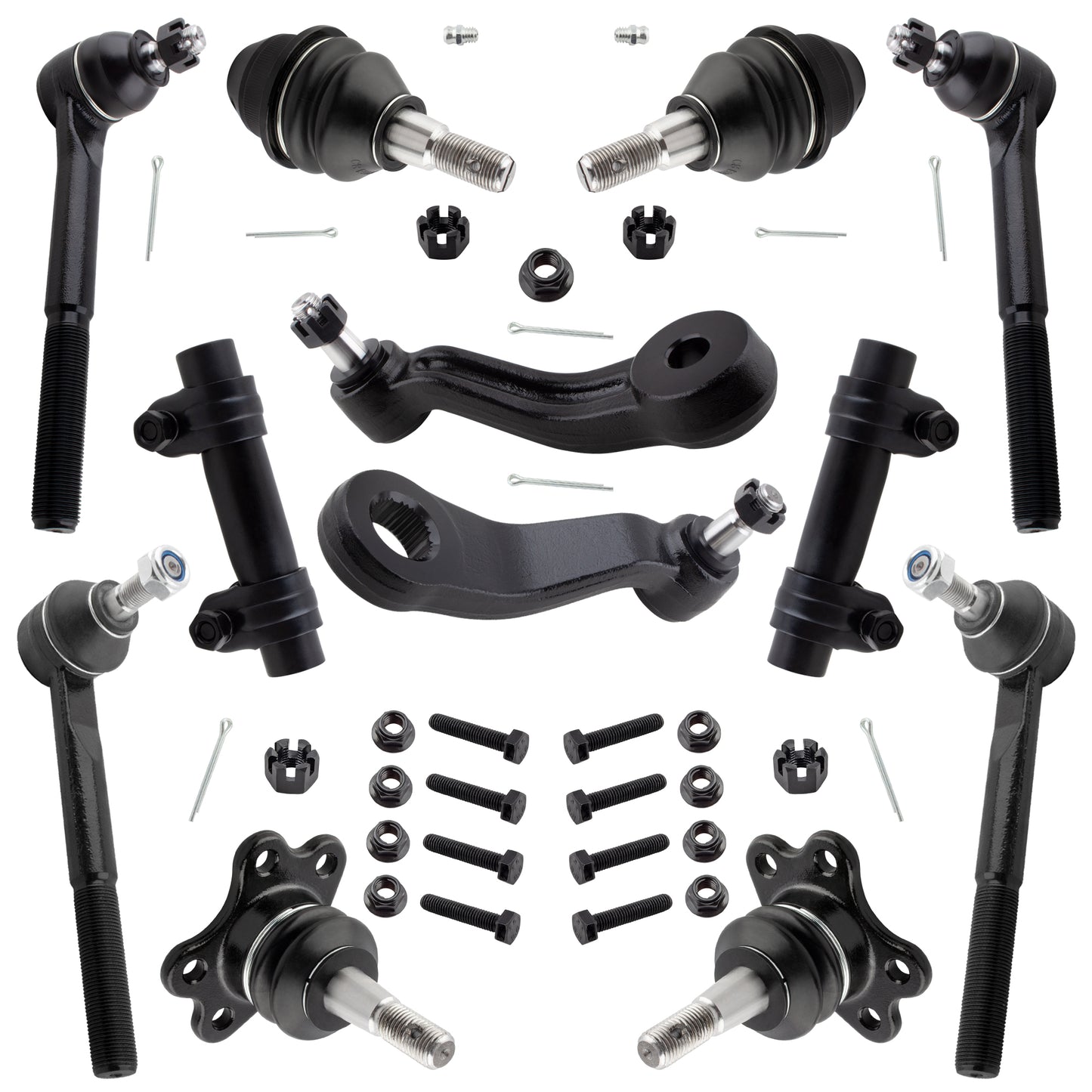 BOXI 12pc Complete Front Suspension Kit Fits for Cadillac Escalad